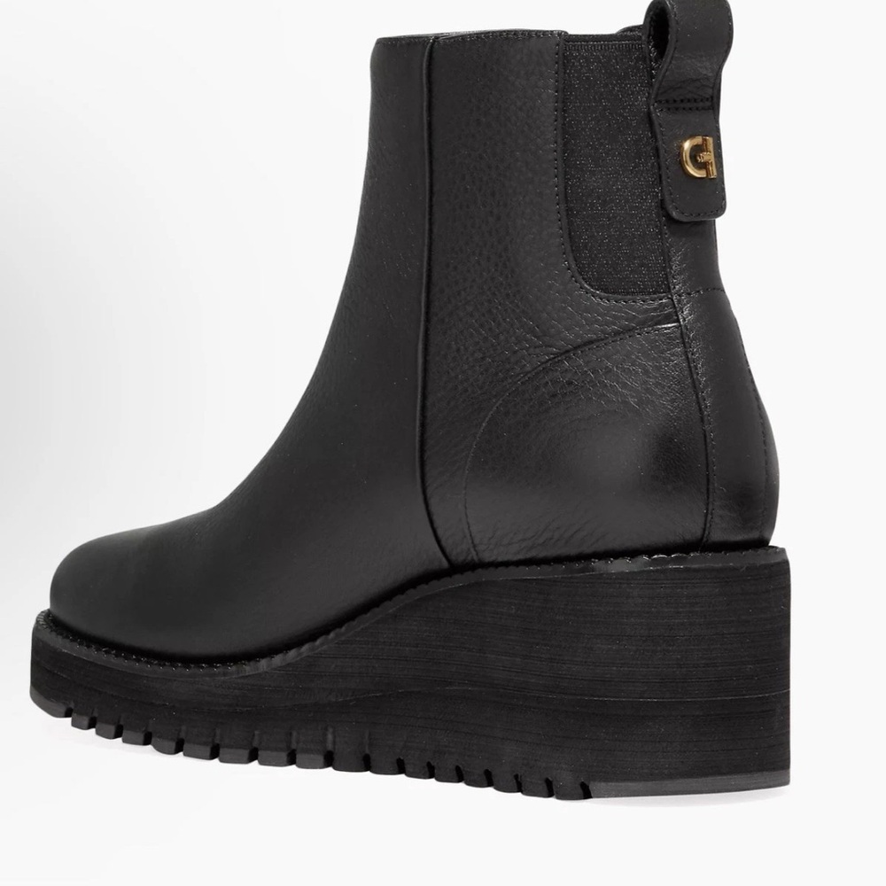 NIB Cole Haan Women's Zerogrand City Wedge side zip booties size US 9| EU39.5 - Picture 2 of 8